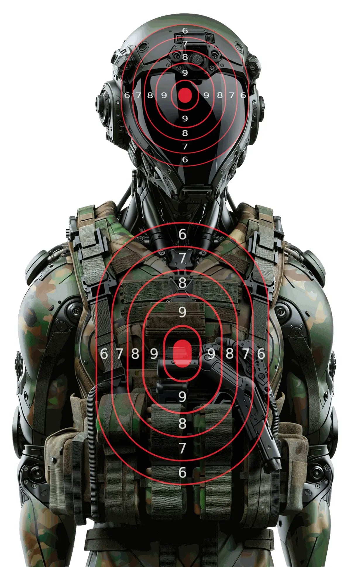 Robot And Drones Target 18 - Printable Shooting Target