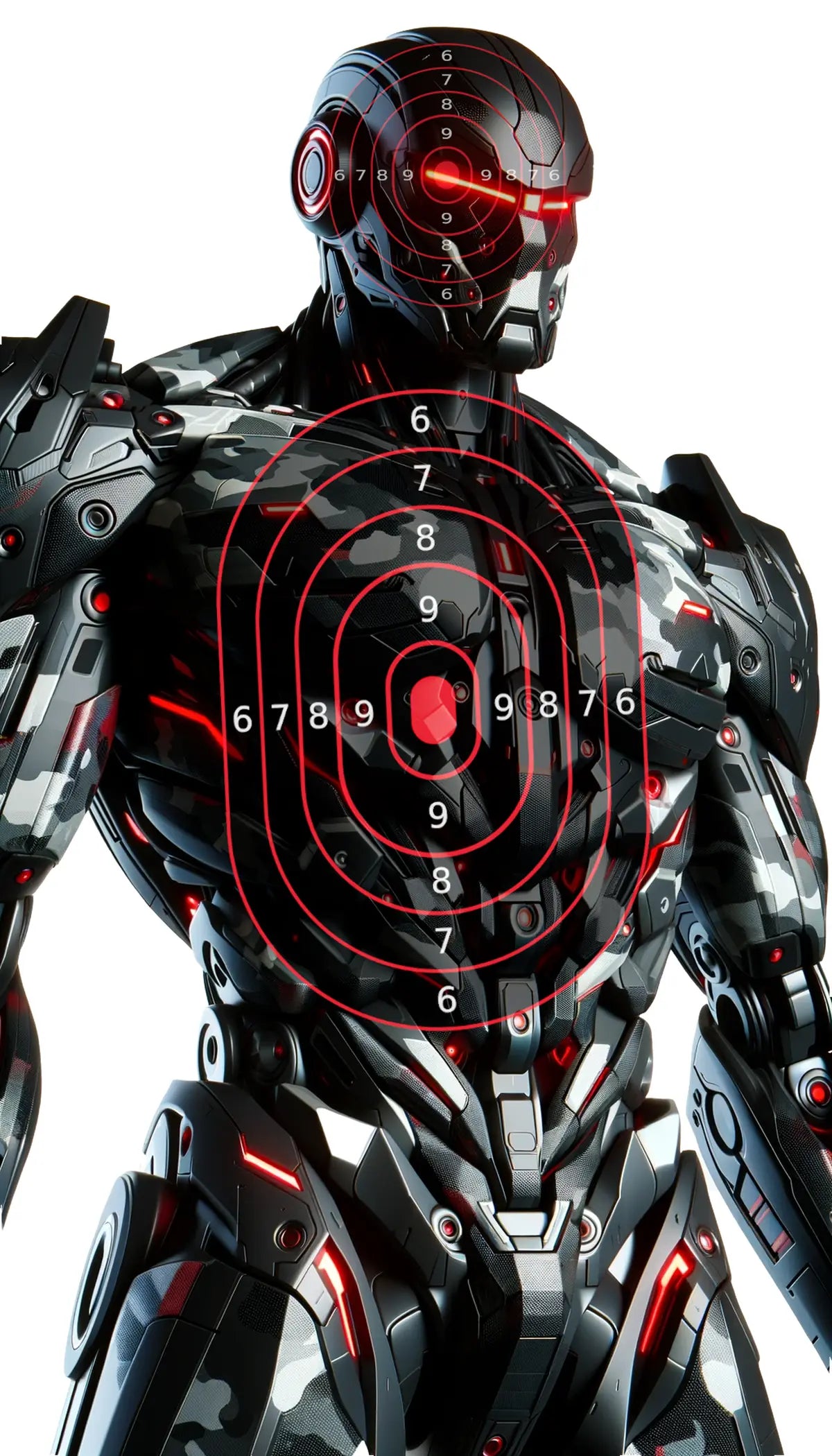 Robot And Drones Target 25 - Printable Shooting Target