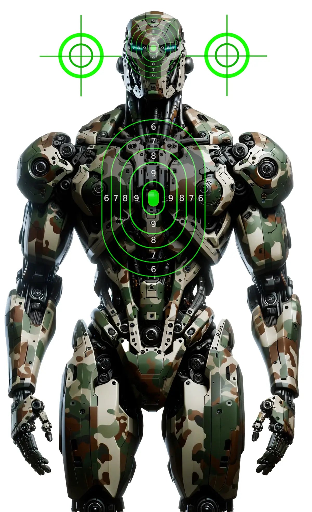 Robot And Drones Target 29 - Printable Shooting Target