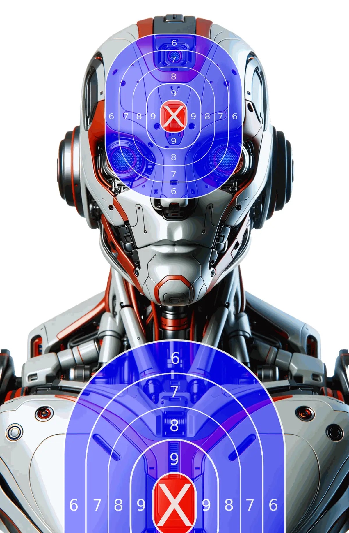 Robot And Drones Target 3 - Printable Shooting Target
