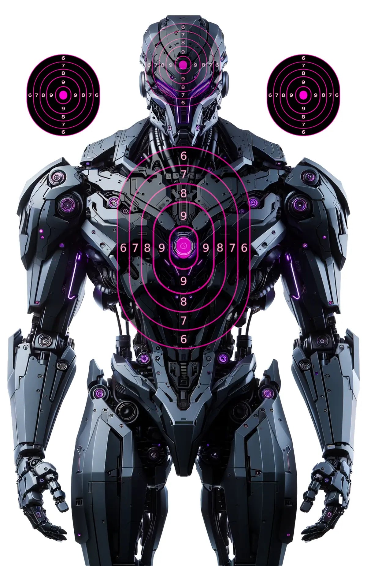 Robot And Drones Target 31 - Printable Shooting Target