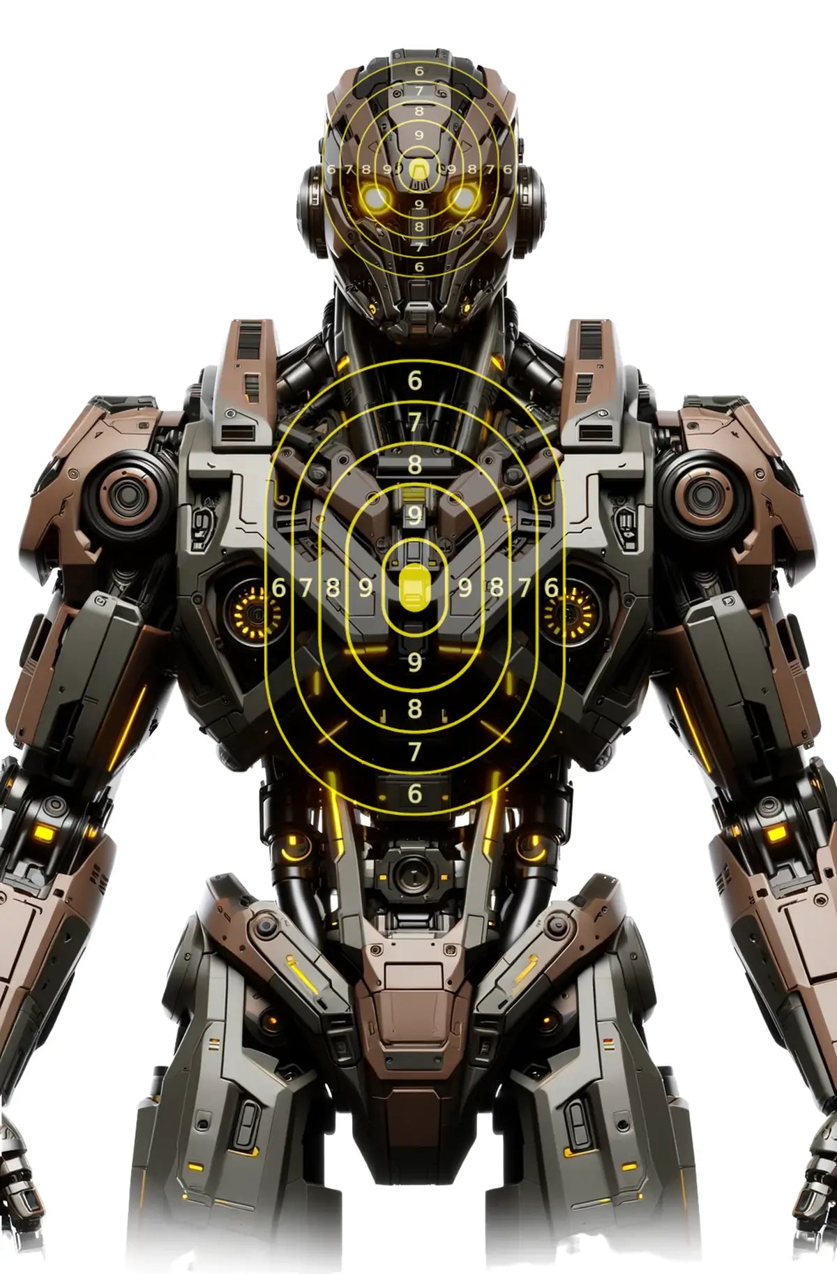 Robot And Drones Target 32 - Printable Shooting Target