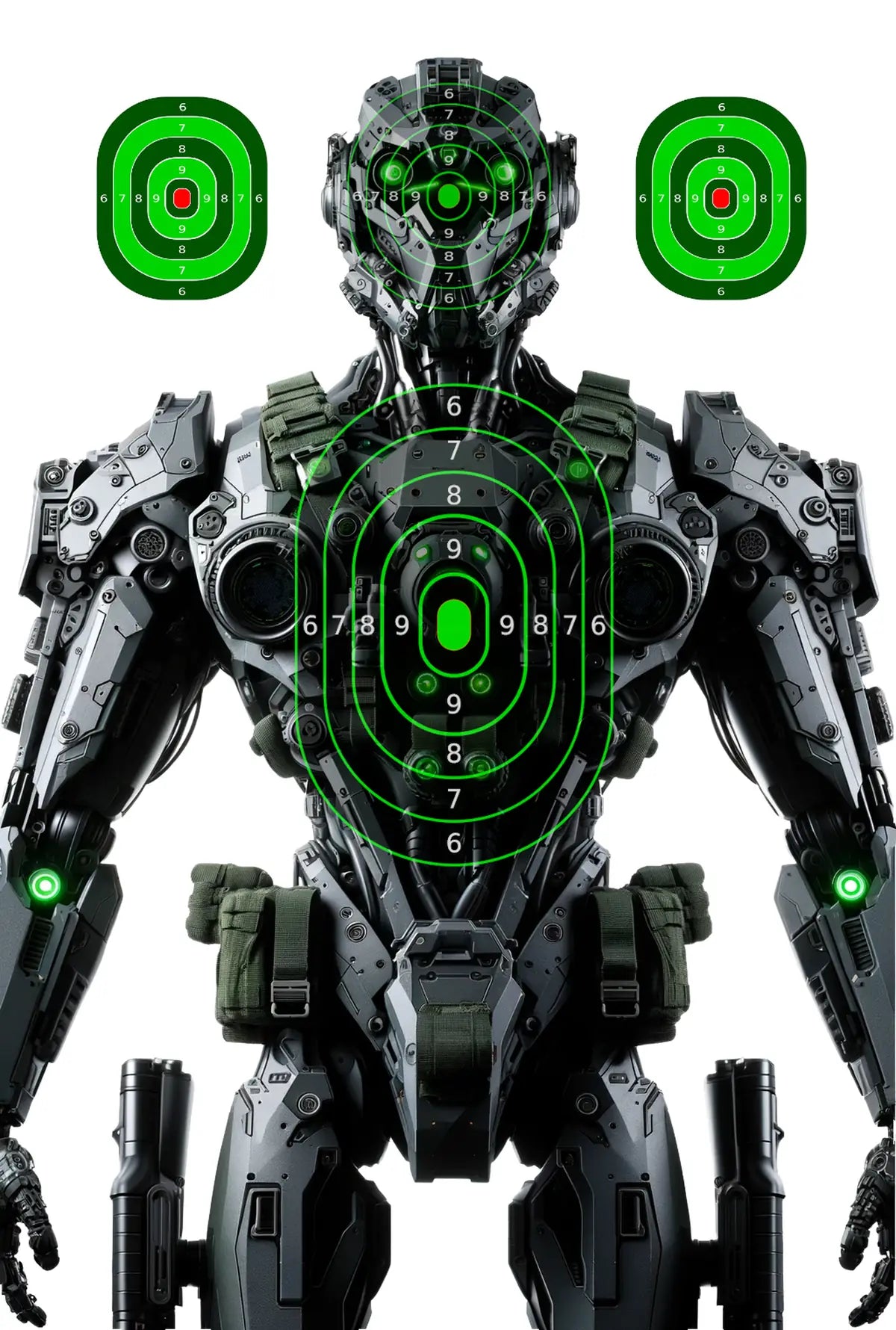 Robot And Drones Target 43 - Printable Shooting Target