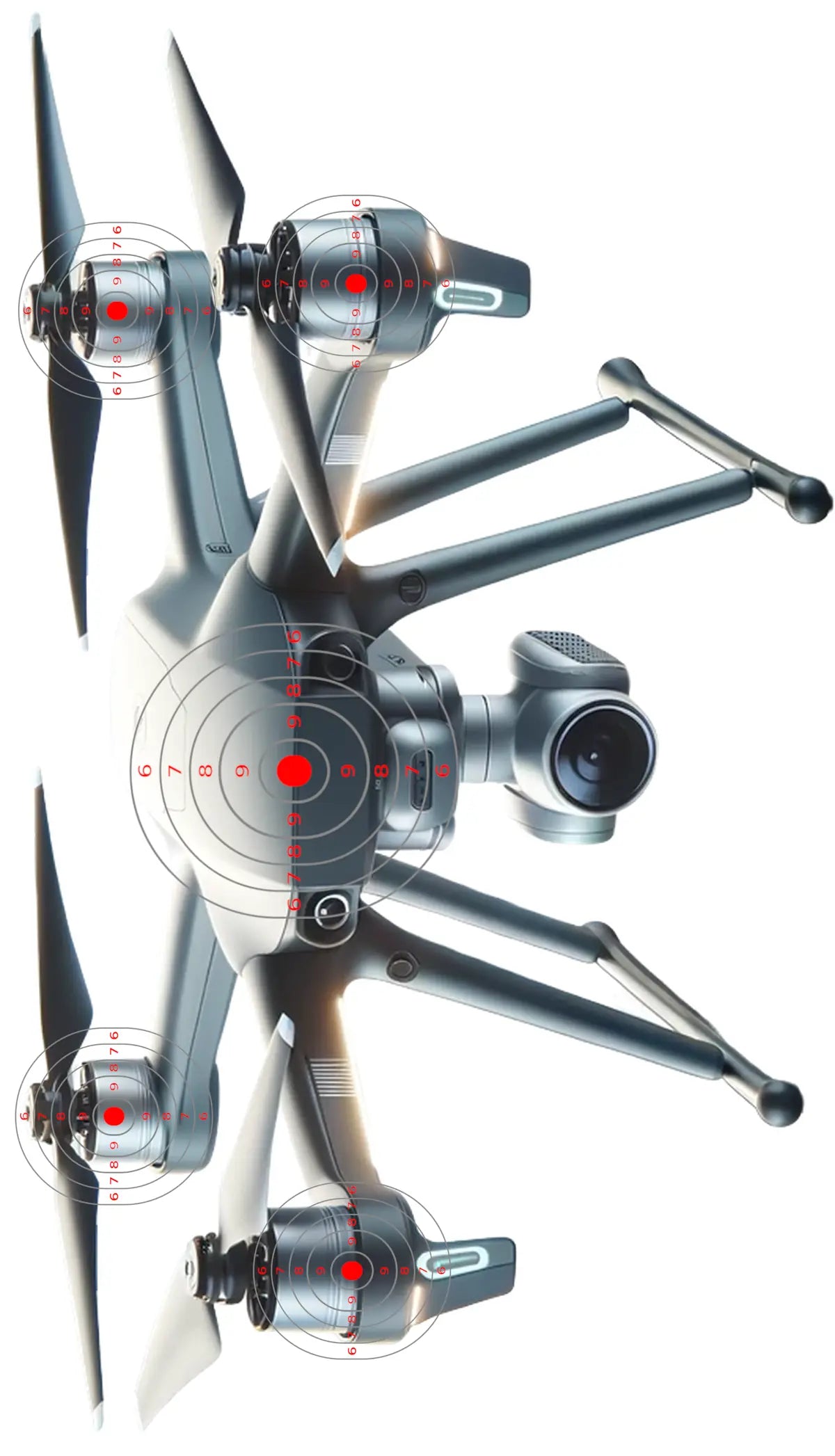 Robot And Drones Target 45 - Printable Shooting Target