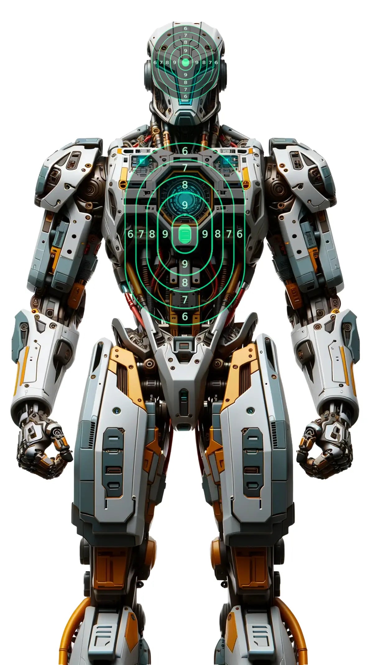 Robot And Drones Target 49 - Printable Shooting Target