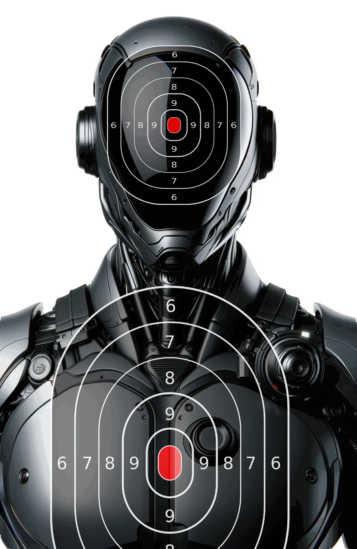 Robot And Drones Target 7 - Printable Shooting Target