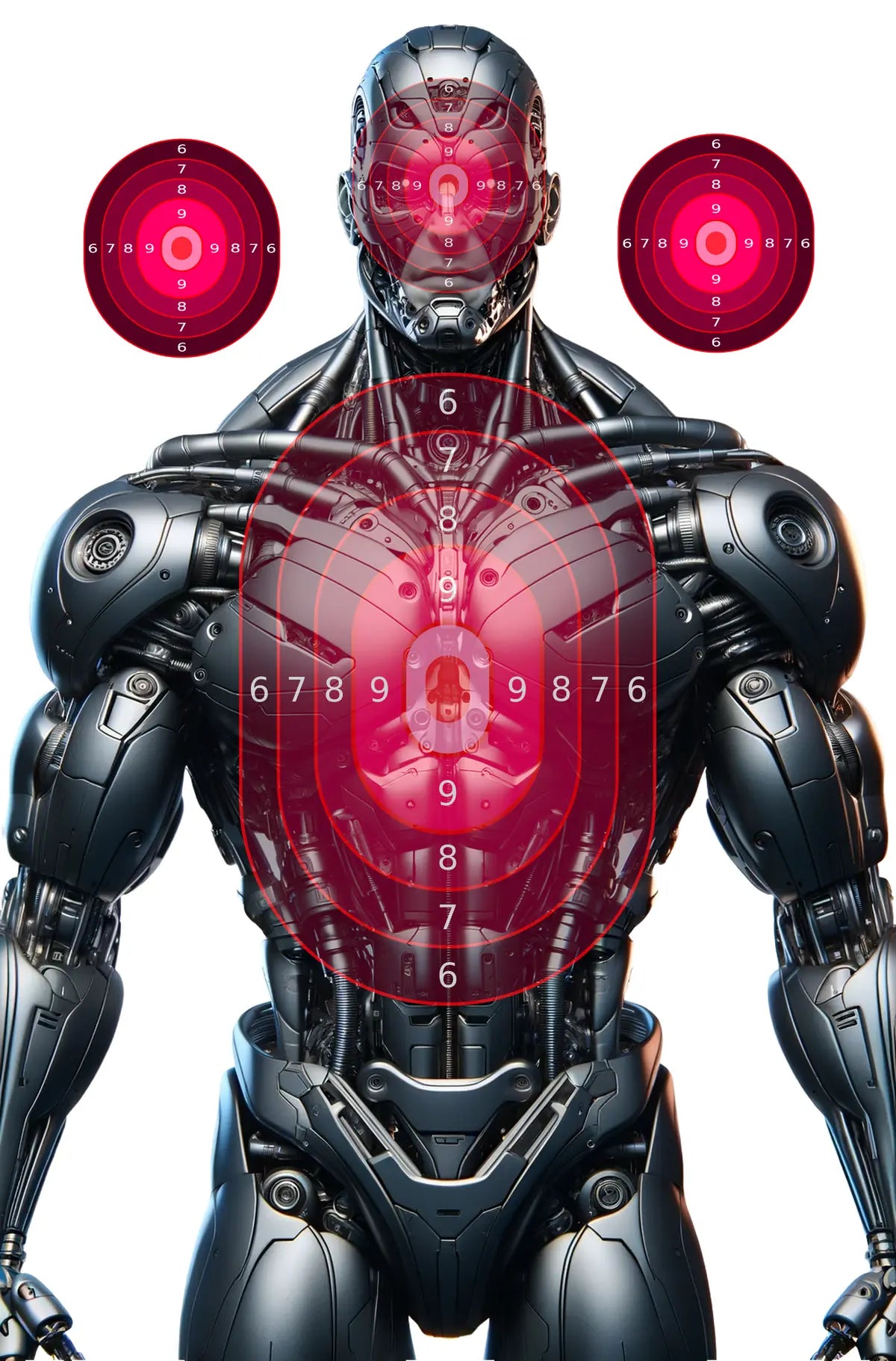 Robot And Drones Target 8 - Printable Shooting Target