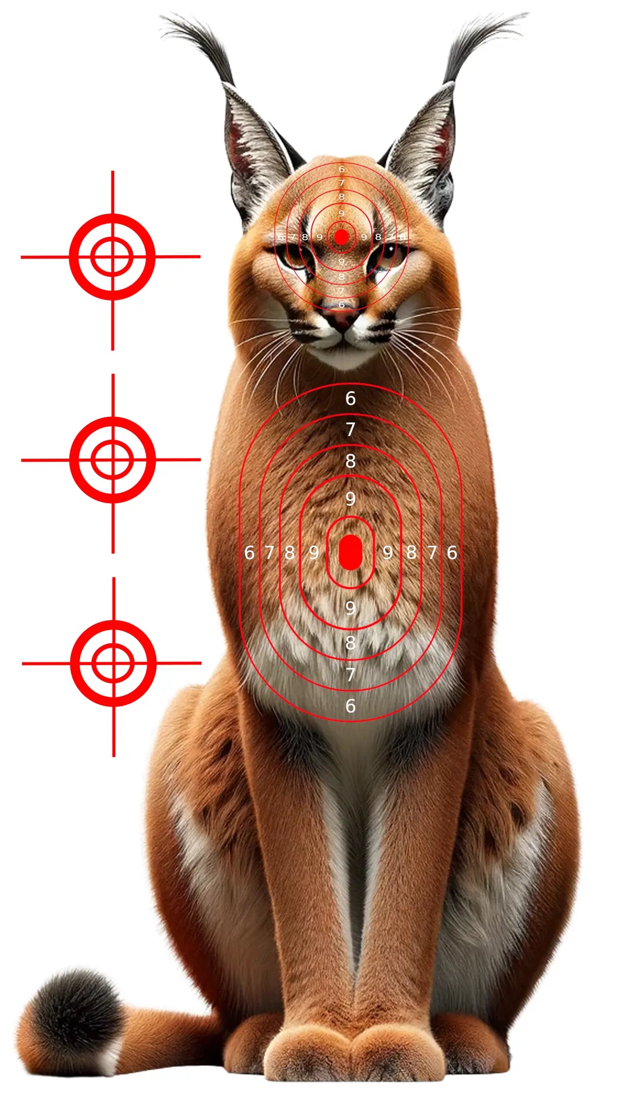 Safari Animals Caracal Target 38 - Printable Shooting Target