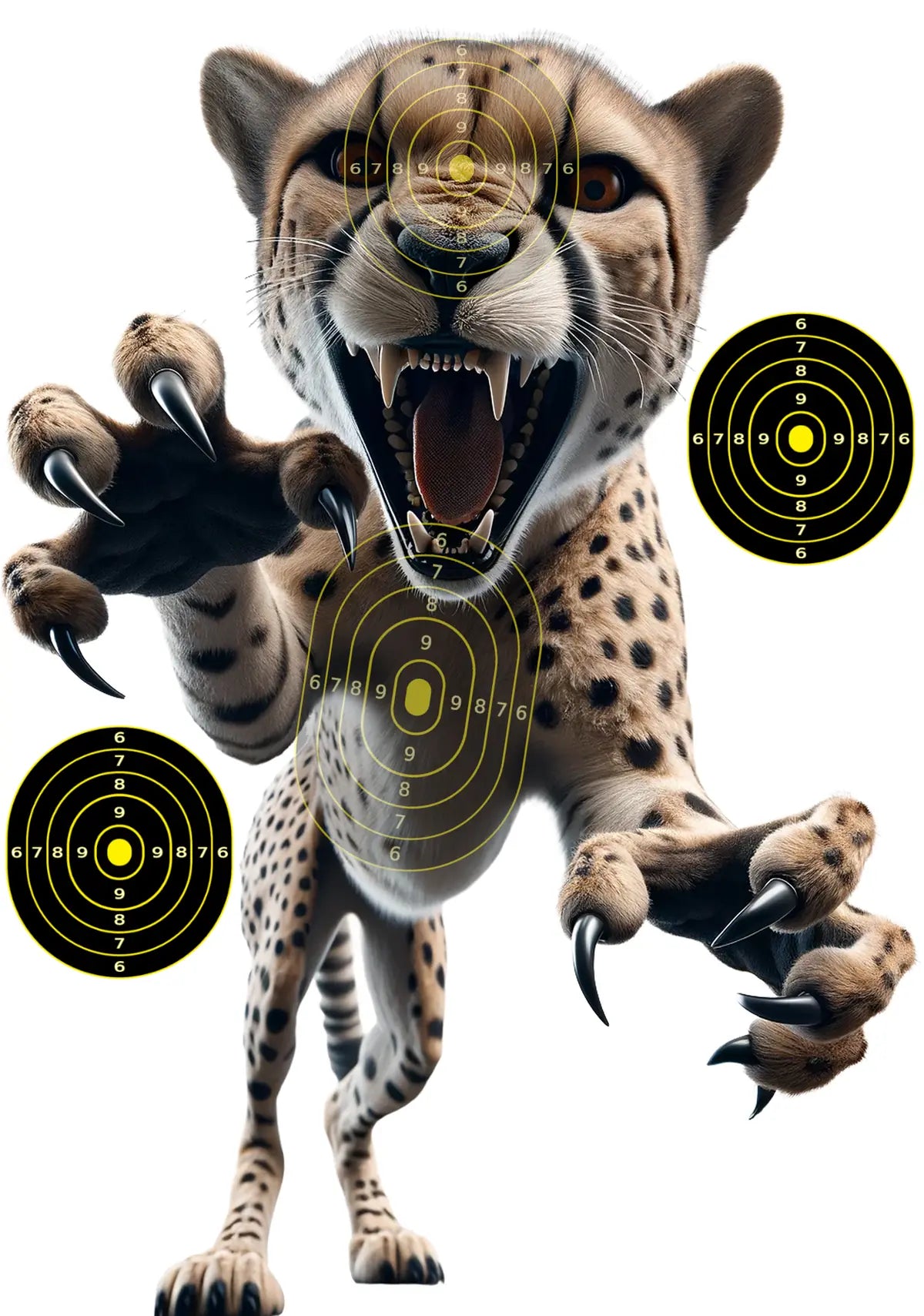 Safari Animals Cheetah Target 39 - Printable Shooting Target