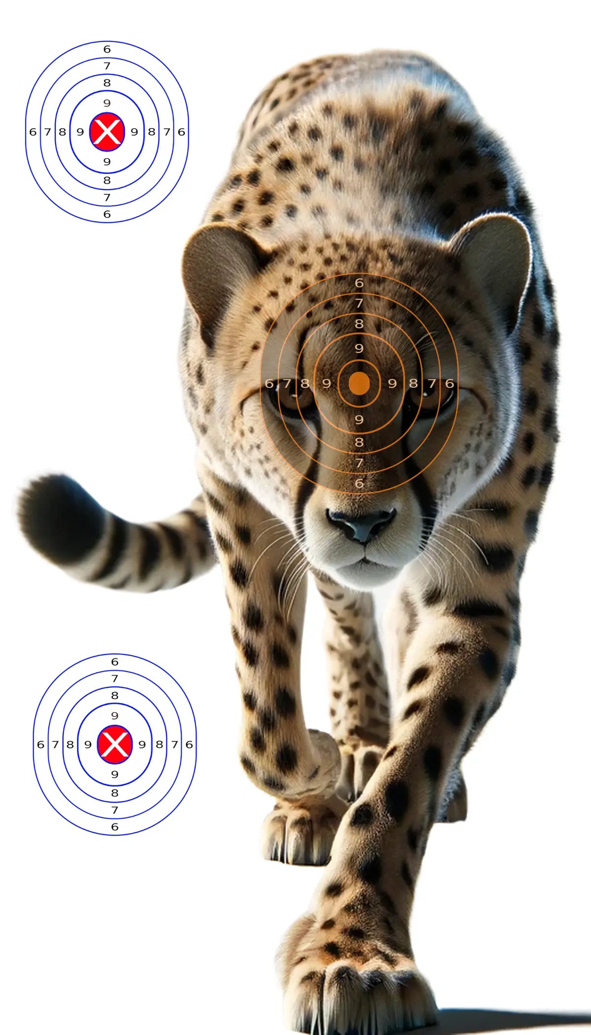 Safari Animals Cheetah Target 40 - Printable Shooting Target