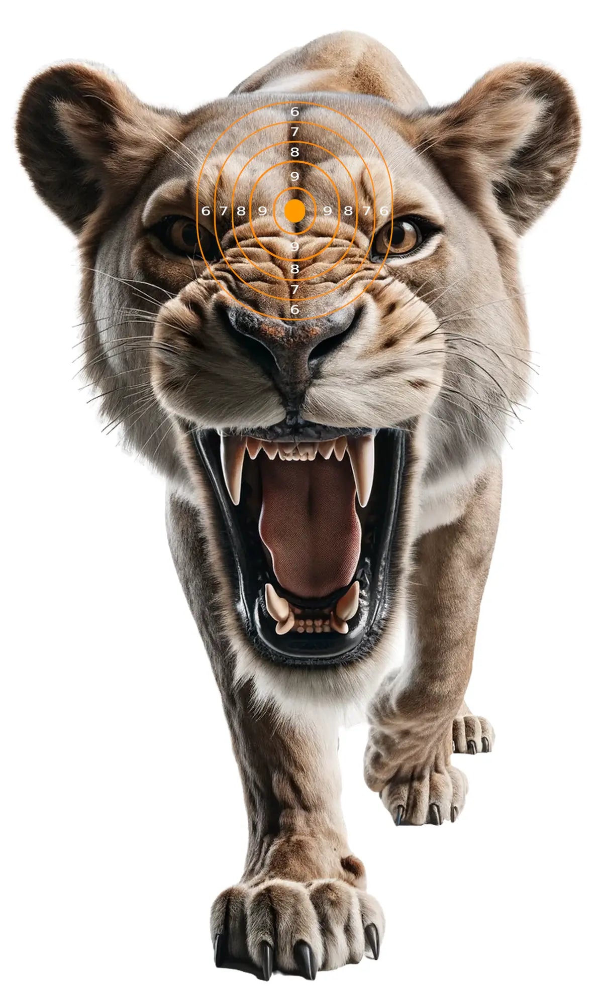 Safari Animals Female Lion Target 30 - Printable Shooting Target