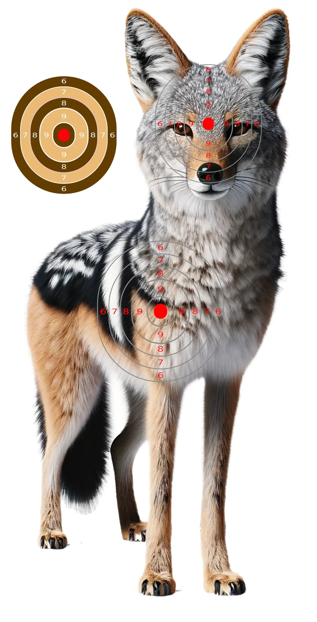 Safari Animals Jackal Target 36 - Printable Shooting Target