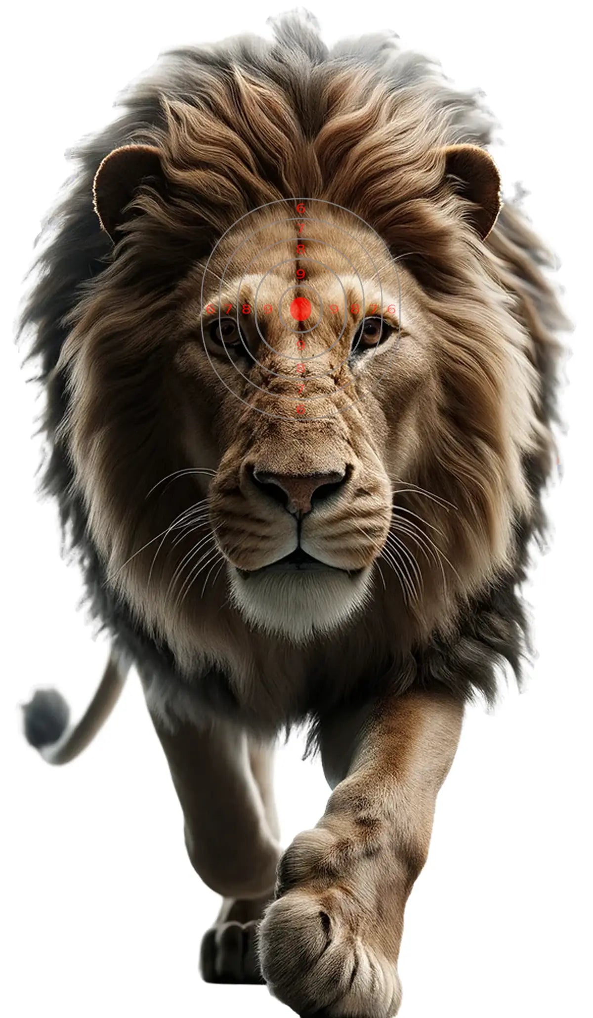 Safari Animals Lion Target 5 - Printable Shooting Target