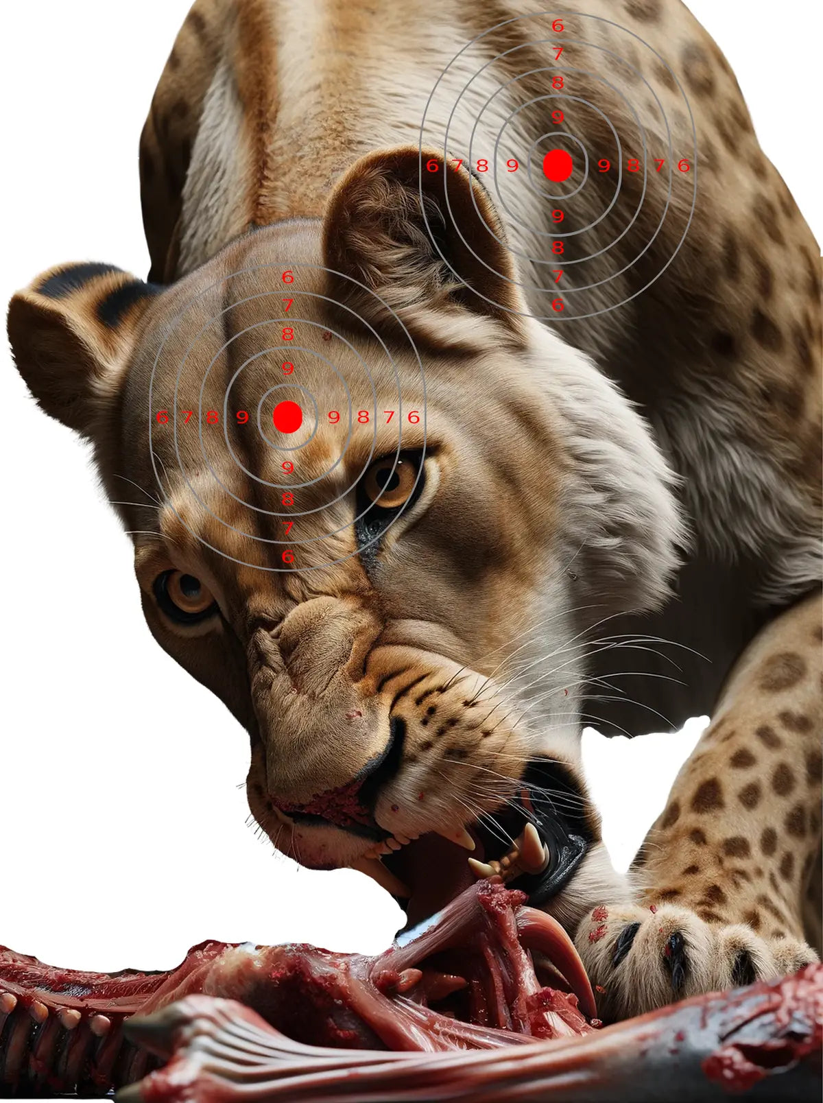 Safari Animals Lioness Target 47 - Printable Shooting Target