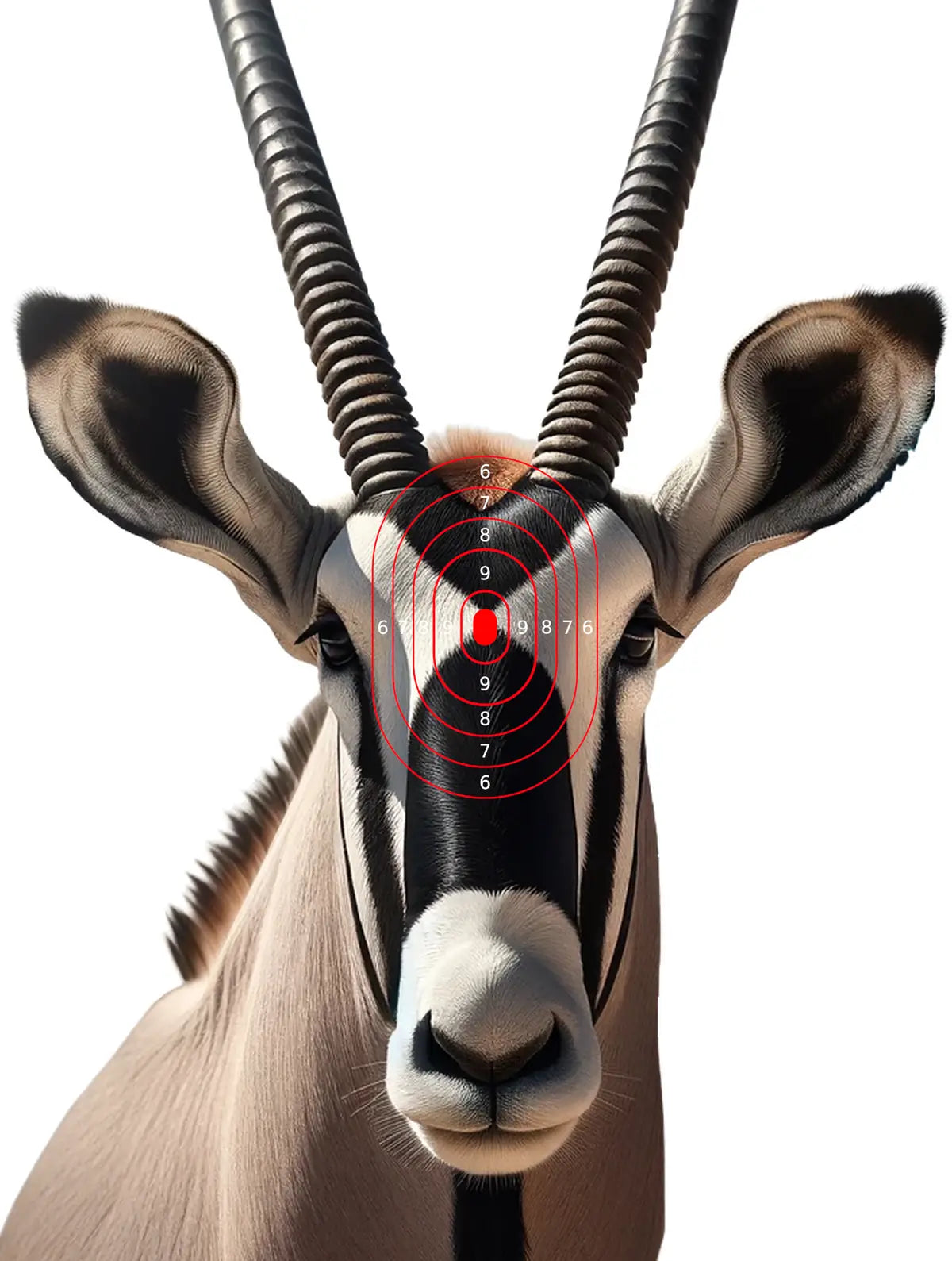 Safari Animals Oryx Target 12 - Printable Shooting Target