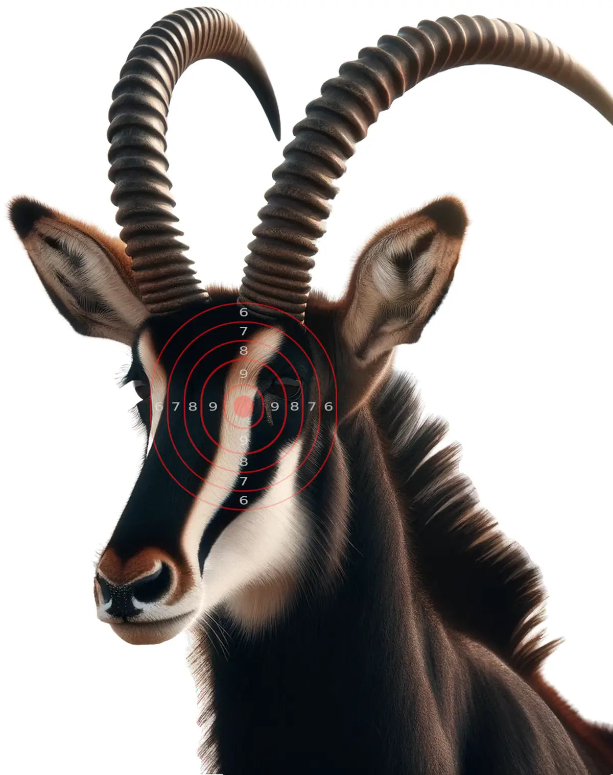 Safari Animals Sable Antelope Target 11 - Printable Shooting Target