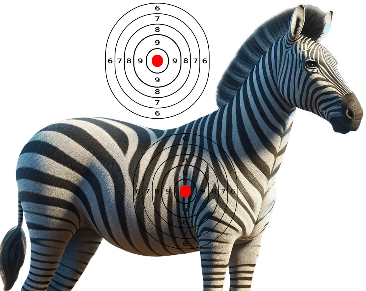 Safari Animals Zebra Target 7 - Printable Shooting Target