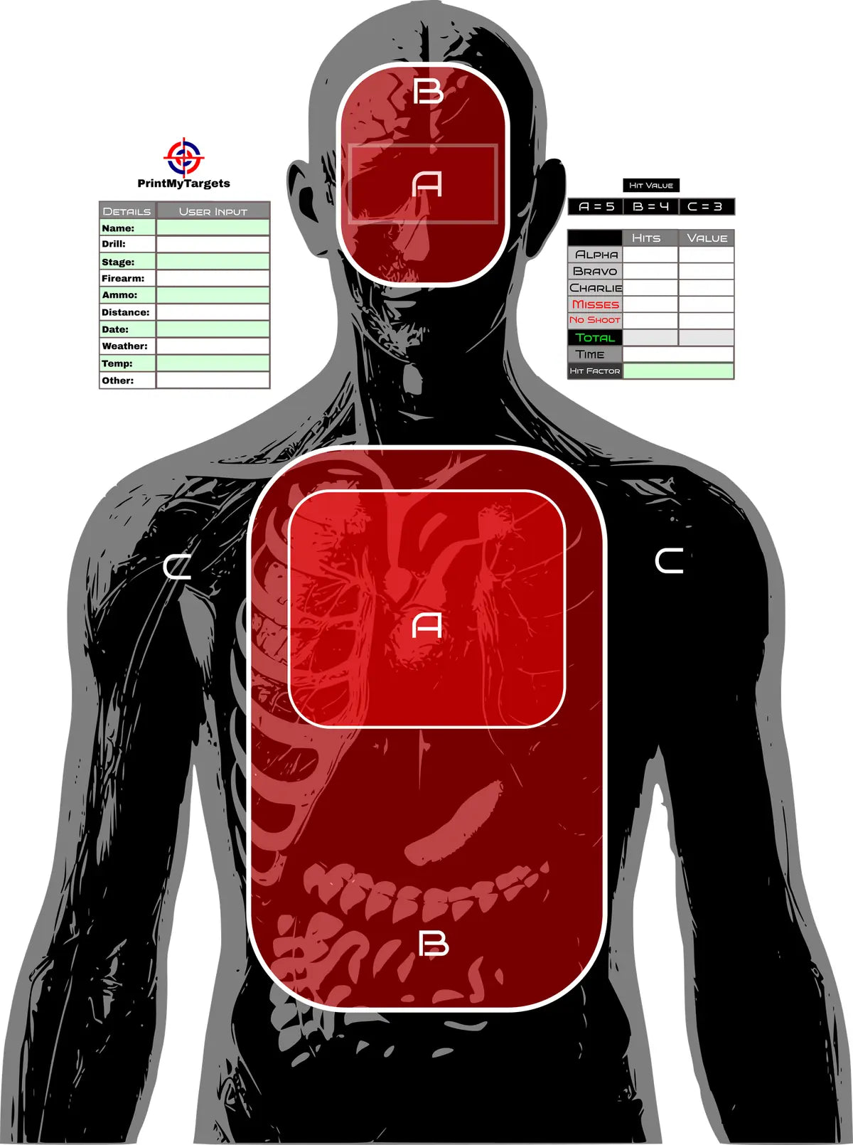 Silhouette Target 19 - Printable Shooting Target