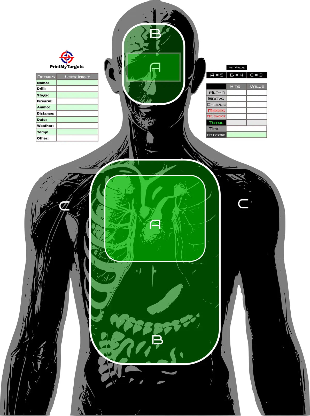 Silhouette Target 37 - Printable Shooting Target