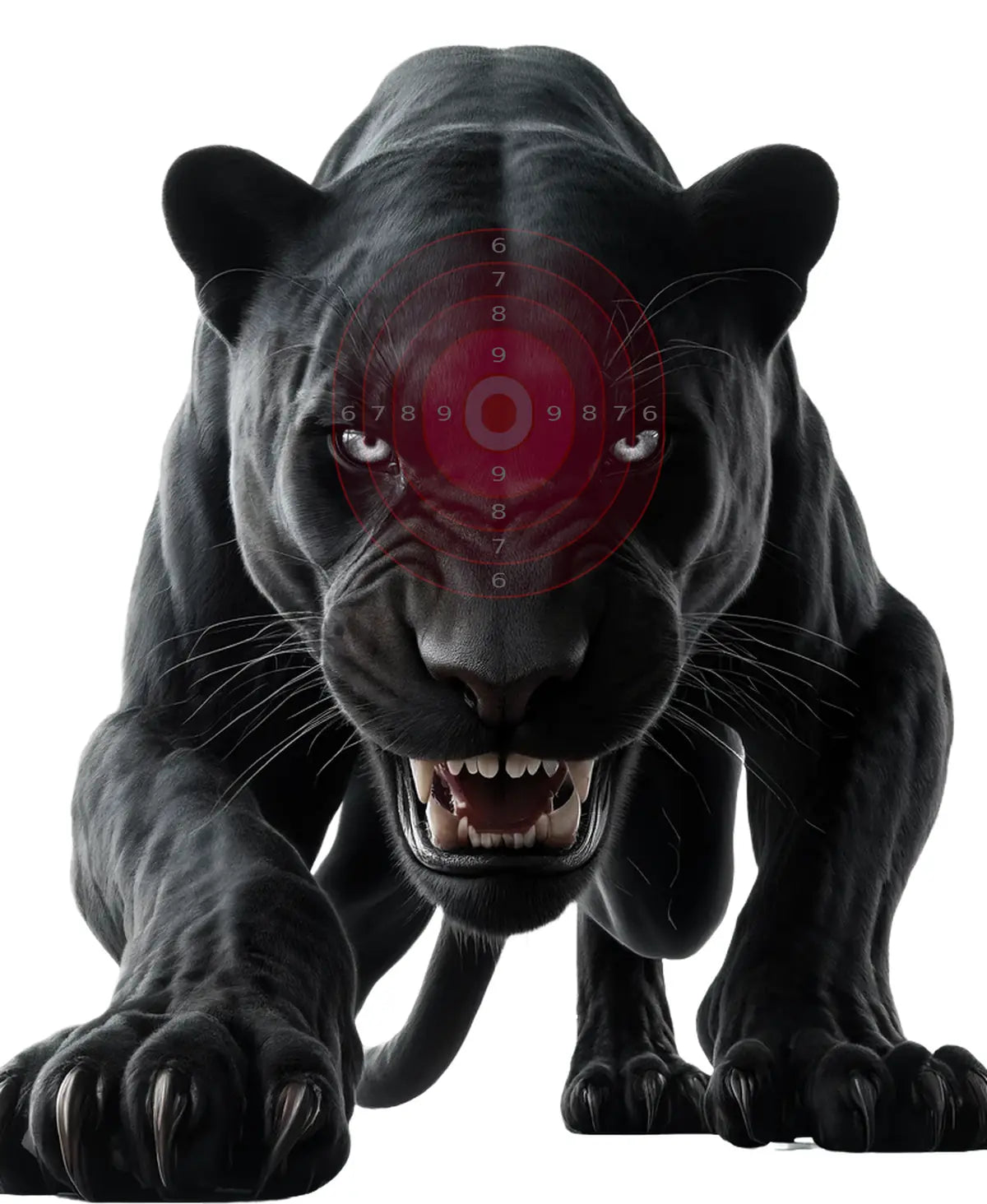 South American Black Jaguar Target 17 - Printable Shooting Target