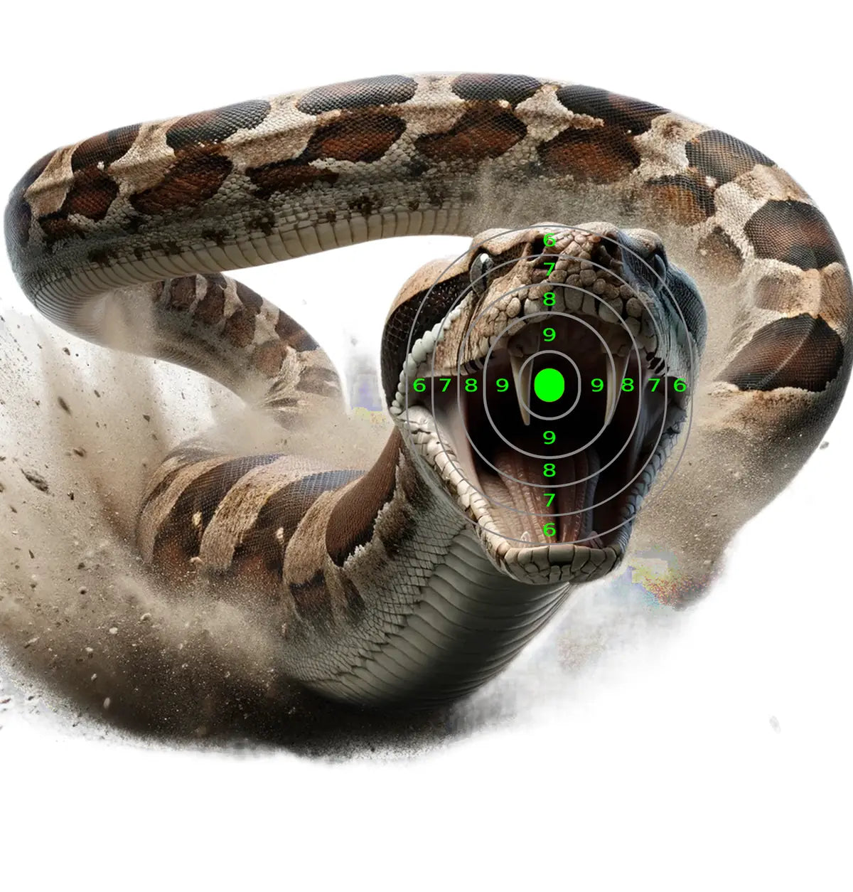 South American Boa Constrictor Target 50 - Printable Shooting Target