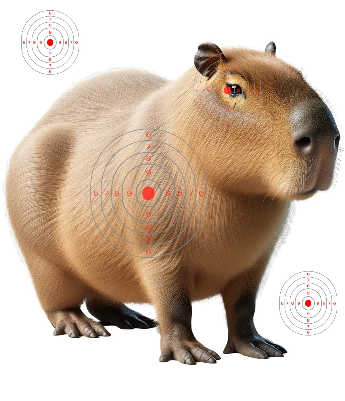 South American Capybara Target 7 - Printable Shooting Target