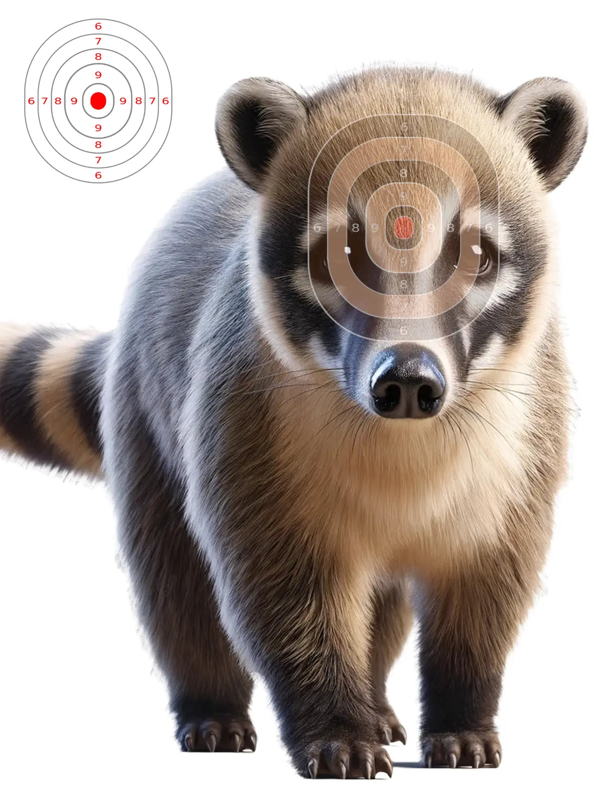South American Coati Target 31 - Printable Shooting Target