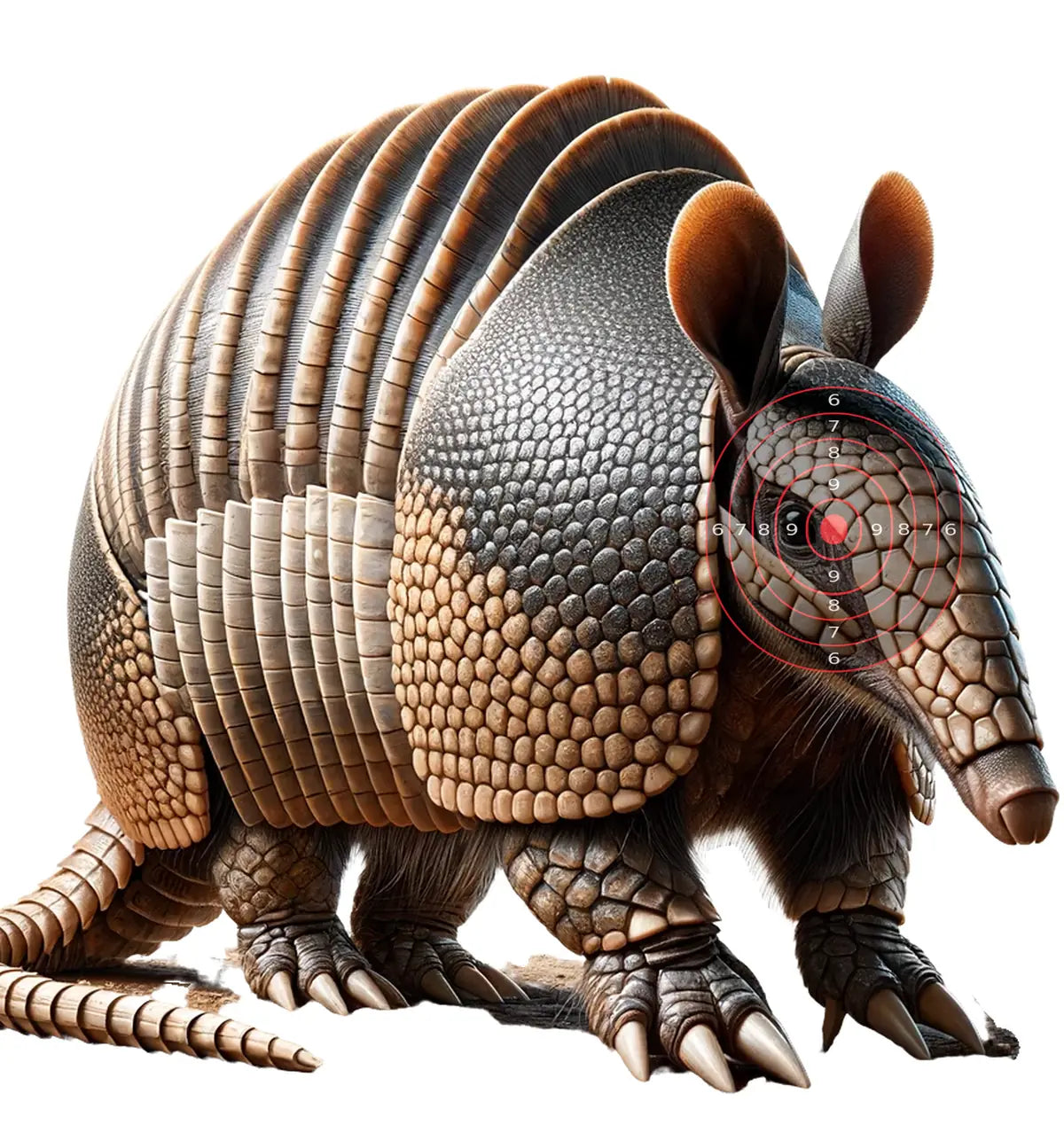 South American Giant Armadillo Target 32 - Printable Shooting Target