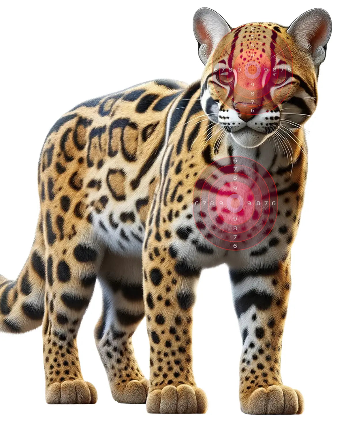 South American Ocelot Target 23 - Printable Shooting Target