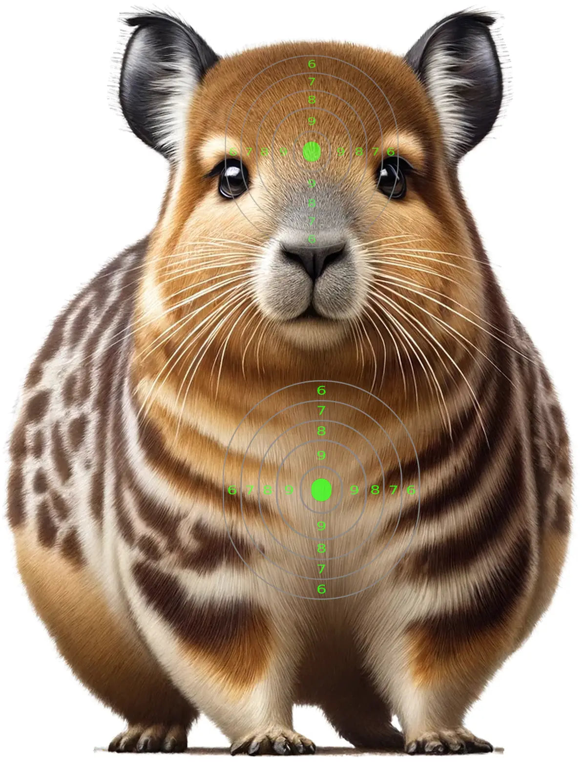 South American Paca Target 42 - Printable Shooting Target
