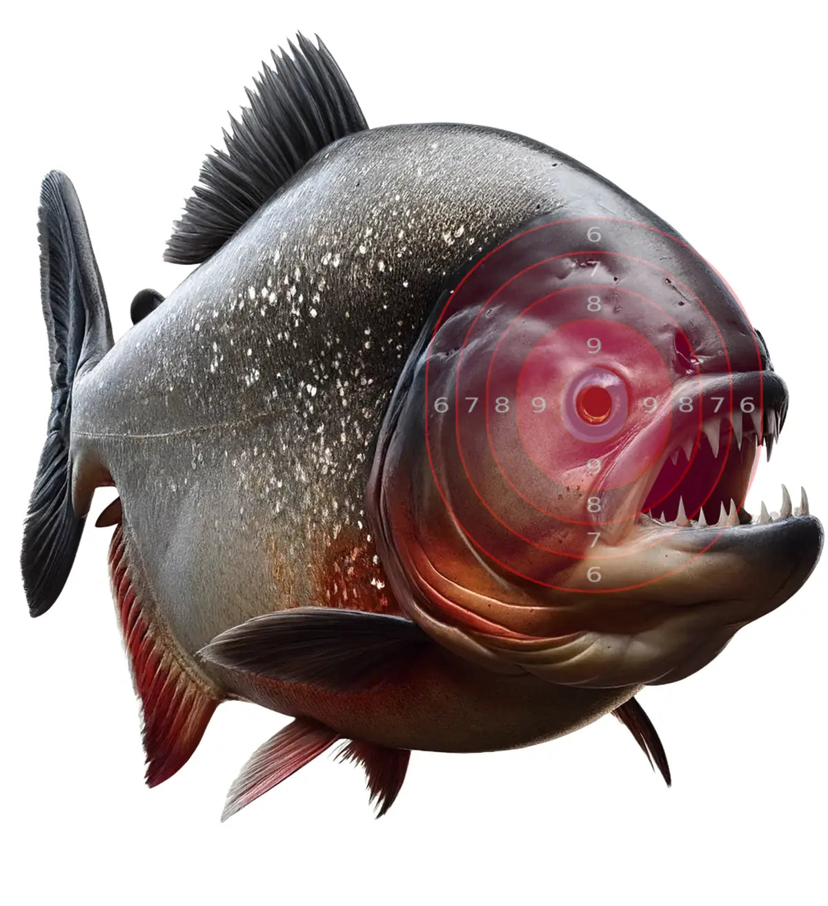 South American Piranha Target 25 - Printable Shooting Target