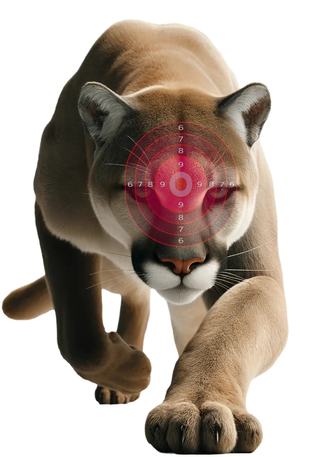 South American Puma Target 34 - Printable Shooting Target