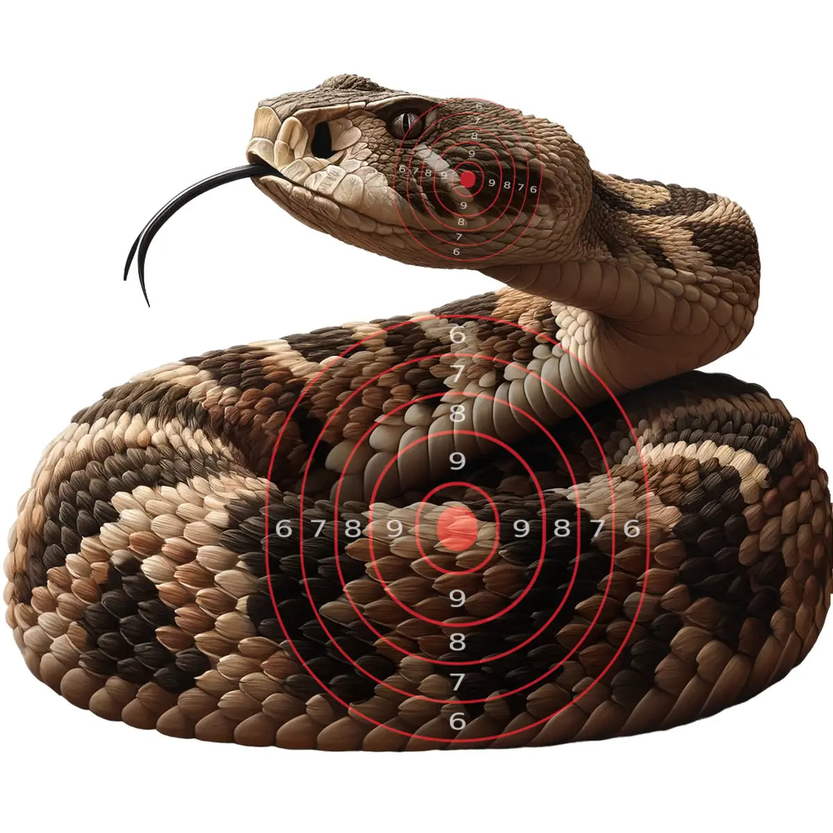 South American Rattlesnake Target 33 - Printable Shooting Target